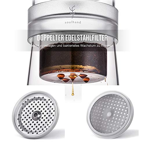 Soulhand Máquina de Café frío,Cafetera de Estilo holandés con Velocidad de Goteo Ajustable para Café Frío, una Nueva Forma de Café
