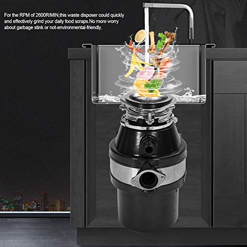 SOULONG 2600RPM - Triturador de residuos de Metal para Cocina y Fregadero, Capacidad 1 L