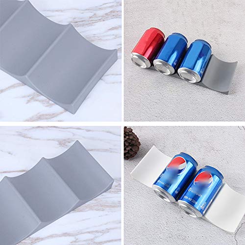 SoundZero 2 Piezas Estante para Botellas de Vino de Estilo Europeo plástico, Botellero apilable Horizontal para Botellas de Vino, Soporte para Botellas de Vino para frigorífico Bar,Gabinete, Despensa