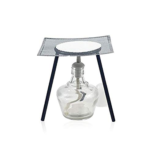 Sourcemall - Juego de lámparas de alcohol y kit de soporte con lámpara de alcohol, trípode, almohadilla