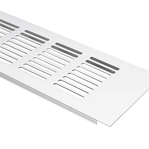SOURCING MAP sourcing map 200 mm X 80 mm, Rejilla De Ventilación Ventilación De Ventilación De Aluminio Con Rejilla Tapa De La Parrilla 2Pcs