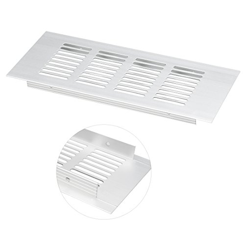 SOURCING MAP sourcing map 200 mm X 80 mm, Rejilla De Ventilación Ventilación De Ventilación De Aluminio Con Rejilla Tapa De La Parrilla 2Pcs