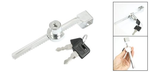 Sourcingmap A12082600UX0015 - Cerradura para Vitrina de Vidrio Corrediza - Tipo Cierra, Metálico, Incluye 1 cerradura y 2 llaves
