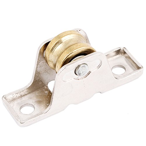 Sourcingmap a14041400ux0350-0.6"de diámetro de la rueda de la rueda única ventana de rodillos puerta corredera polea de dos tonos