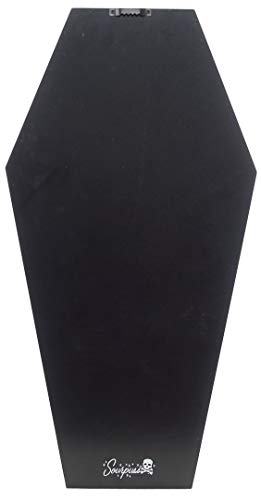 Sourpuss Black Coffin - Caja de almacenaje de madera, color negro