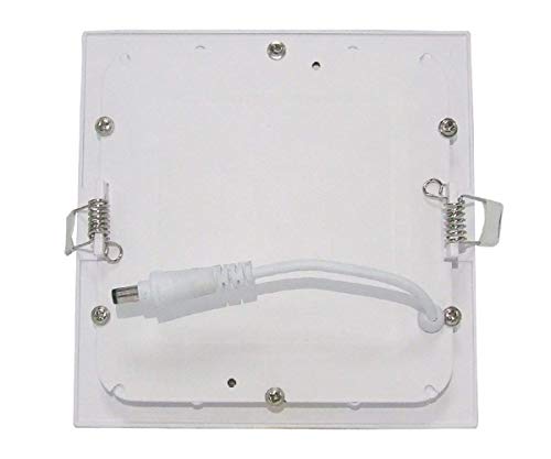 SPA12CW (2 Unidades) Lámpara LED 12W 6500K Cuadrada 170 x 170mm, 1080LM, Foco de luz LED para Techo con Transformador incluido AC 85-265V, Foco empotrable para Techo [Color Blanco Frío]