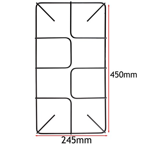 Spares2go cacerola apoyo rejilla para de Dietrich horno cocina soporte de cocina de gas (450 mm x 245 mm, tamaño grande)