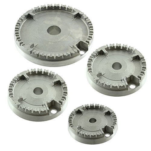 Spares2go cocina De Gas quemador De la corona y la llama De tapa para De Dietrich horno (pequeño, medio x 2, tamaño grande)