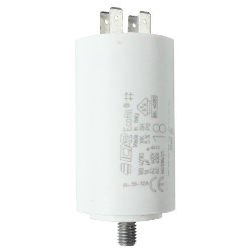 Spares2go Inicio Ejecutar Motor Condensadores para Samsung aparatos Microfarad 5UF a 80uF Spade Conector/Etiquetas, 18UF