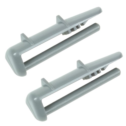 Spares2go plástico trasera Rail End Caps para Beko lavavajillas (paquete de 2)