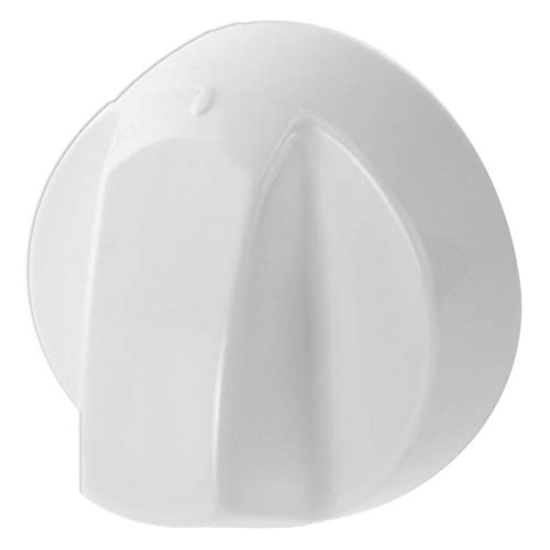 Spares2go - Pomos de control para horno Siemens (4 unidades, incluye adaptadores), color blanco