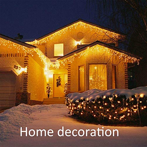 SPECOOL Luces Guirnalda Cadena de Luces USB 300 LED Jardín USB Cargada,Impermeable IP65, Alambre de Cobre Luces Interiores Blancas de Exterior para Bodas Decoracion, Navidad, Fiesta (99 ft / 30 m)