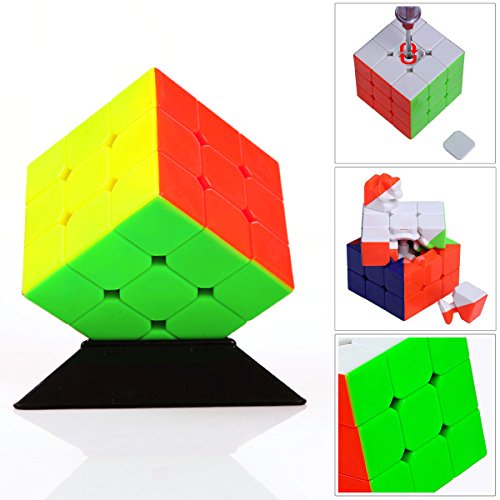 Speed Cube 3x3 Stickerless, LSMY Puzzle Mágico Cubo Toy