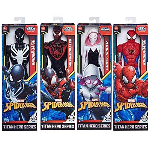 Spider-Man- Figura Titan Morales (Hasbro E85255X0)