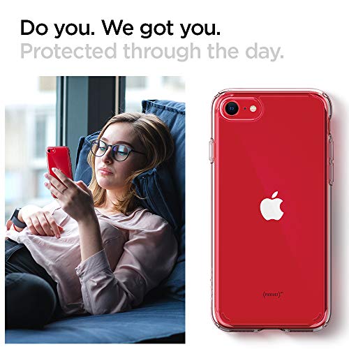 Spigen Funda Ultra Hybrid Compatible con Apple iPhone SE 2020/ iPhone 8/7, Protección híbrida de la caída - Transparente