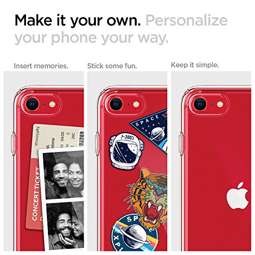 Spigen Funda Ultra Hybrid Compatible con Apple iPhone SE 2020/ iPhone 8/7, Protección híbrida de la caída - Transparente