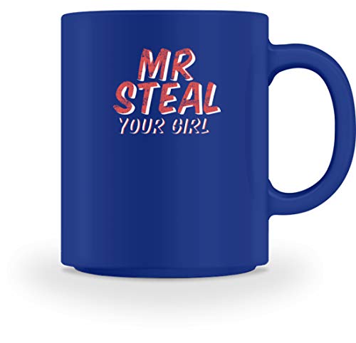 Spirit SHIRTSHOP Mr Steal Your Girl – Taza para hombre, jóvenes, chicos, chicos, boys, macho, relación, pareja, Cerámica, azul real, M