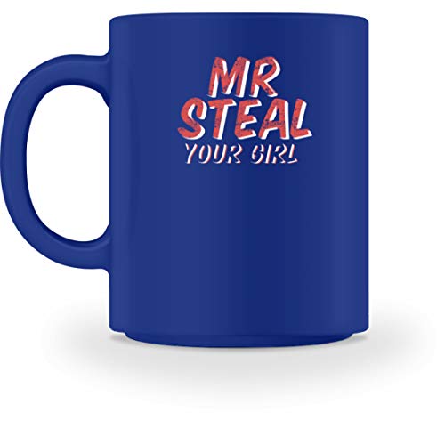 Spirit SHIRTSHOP Mr Steal Your Girl – Taza para hombre, jóvenes, chicos, chicos, boys, macho, relación, pareja, Cerámica, azul real, M