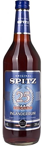 Spitz Kirsch Licor con Inländer Ron - 1000 ml