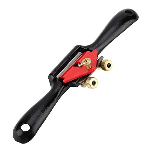 Spokeshave Ajustable con Base Plana Mano Cepilladora Cuchilla de Metal Herramienta de Mano de Trabajo de Madera para Madera Artesanal