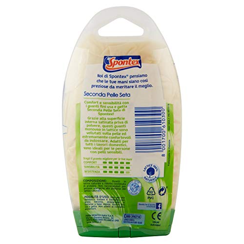 Spontex Mapa GUANT.Latex 10 GRDE. Guantes Desechables, Pequeño