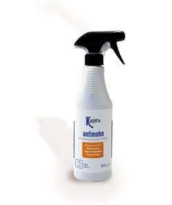 SPRAY ANTIMOHO Katifa 500ml, baño sano: para juntas, mamparas, azulejos, paredes, etc. Elimina las manchas de mohos de muros, negro de humedades, verde musgo. Uso interior y exterior.