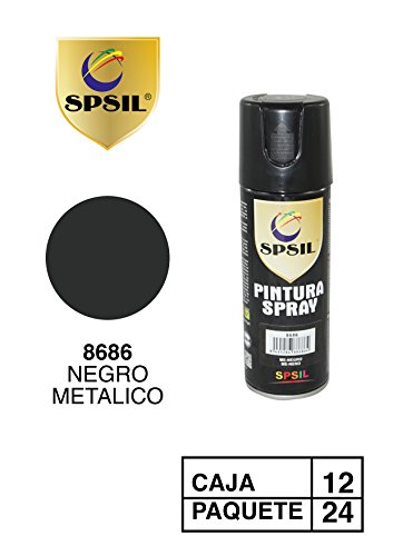 SPRAY PINTURA COLOR NEGRO METALIZADO 200 ML. 8686