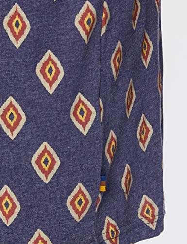 Springfield 5Mi AOP Rombo Navajo-C/12 Camiseta, Azul (Medium_Blue 12), S (Tamaño del Fabricante: S) para Hombre