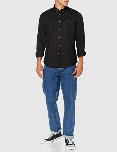 Springfield Classic Linen Color-C/01 Camisa Casual, Negro (Black 1), XXL (Tamaño del Fabricante: XXL) para Hombre