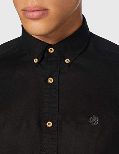 Springfield Classic Linen Color-C/01 Camisa Casual, Negro (Black 1), XXL (Tamaño del Fabricante: XXL) para Hombre