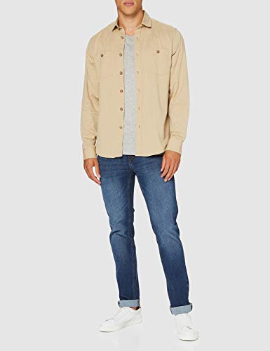 Springfield Torzal Bolsillos-c/54 Camisa Casual, Beige (Beige/Camel 27744454), XL (Tamaño del Fabricante: XL) para Hombre