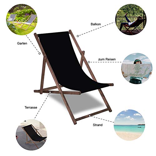 SPRINGOS Tumbona Tumbona Tumbona de jardín plegable Relaxsessel Klappstuhl Relaxliege Freizeitliege casa y jardín