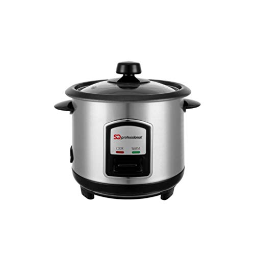 SQ Professional - Arrocera (acero inoxidable, 0,8 L, 350 W), color plateado