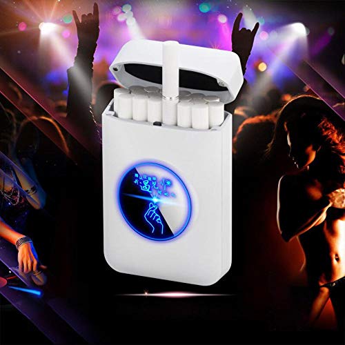 SSJFK mecheros Pitillera de Metal Recargable y Encendedor eléctrico USB ChineseDragon