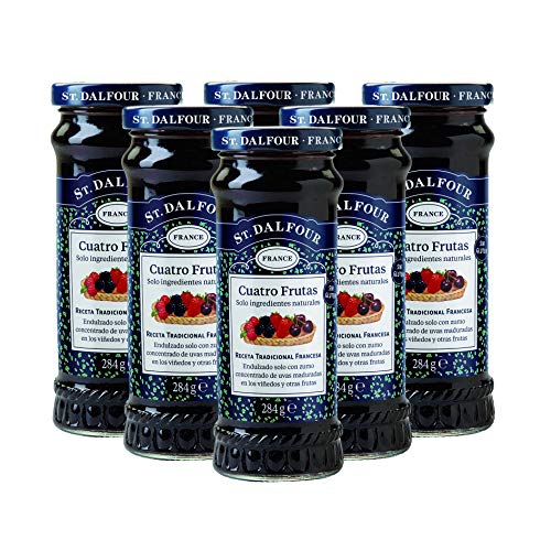 St. Dalfour - Rapsodia de Frutas | Mermelada de 4 Frutas - 6 Unidades