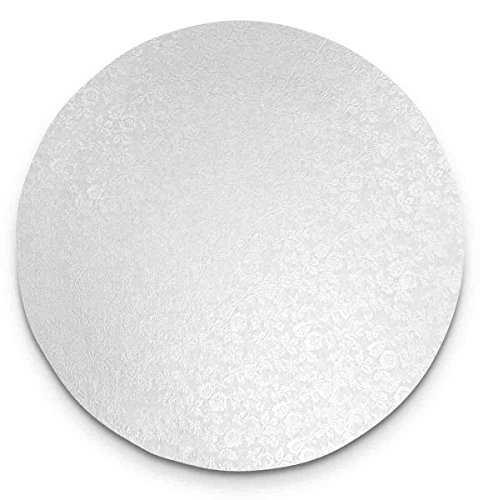 Städter 900028, Cake Board, bandeja redonda para tartas, Plástico, Blanco, 30 x 30 x 1.2 cm