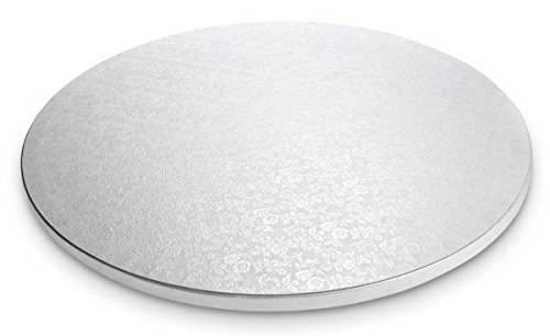 Städter 900028, Cake Board, bandeja redonda para tartas, Plástico, Blanco, 30 x 30 x 1.2 cm