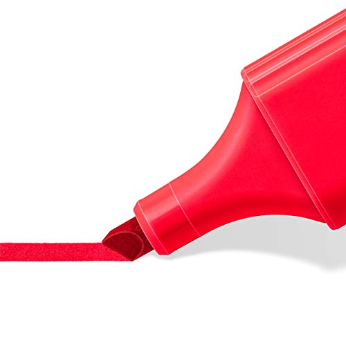 STAEDTLER 364 C-200 VE - Rotulador fluorescente Textsurfer Classic, Marcador de color rojo intenso