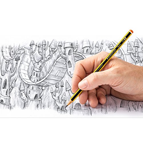Staedtler Noris 120-2BK3DA. Lápices de Madera Certificada. Pack con Tres Lapiceros de Grafito HB