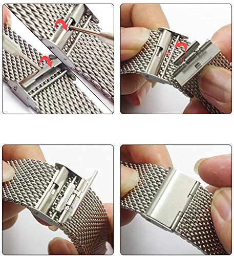Stainless Steel Mesh Watch Band,22mm Quick Release Watch Strap Mesh,Metal Mesh Watch Strap,for Unisex, Business, Hotel, Travel (Oro Rosa, 20mm)