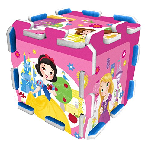 Stamp – tp880002 – Puzle de Suelo – Alfombra Espuma – 9 Piezas – 88 x 88 cm – Princesas Disney – Mochila para Transporte