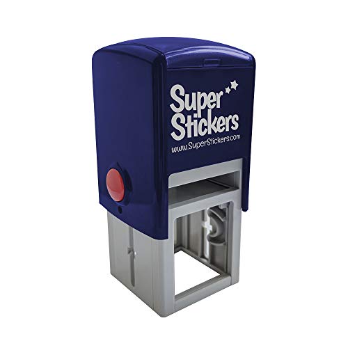Stamper Solutions azul cara sonriente sello estampador