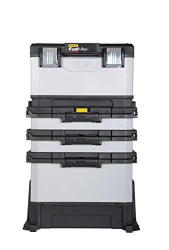 Stanley 1-95-622 FatMax - Taller de laminado de metal-plástico - Carro de herramientas, vacío - Caja de herramientas versátil para piezas pequeñas y grandes