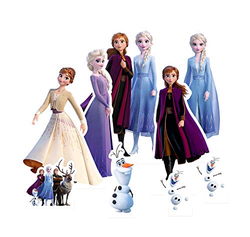 Star Cutouts Ltd- Star Cutouts TT019-Tableros de Mesa con diseño de Frozen con Anna, Elsa, Olaf, Perfecto para Fans, coleccionistas, Fiestas y Eventos, Multicolor (TT019)