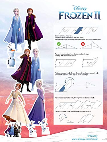 Star Cutouts Ltd- Star Cutouts TT019-Tableros de Mesa con diseño de Frozen con Anna, Elsa, Olaf, Perfecto para Fans, coleccionistas, Fiestas y Eventos, Multicolor (TT019)