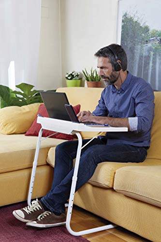STARLYF Best Direct Table Express Visto en TV Mesa Ajustable y Plegable 52x40x8 cm con Ranura para Tableta Multifuncional para Sofá, Cama, Escritorio