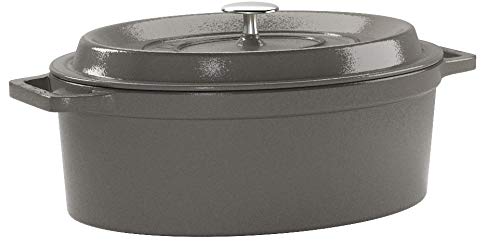 STAUB Cocotte Ovalada, Hierro Fundido, Gris Grafito, 29 cm