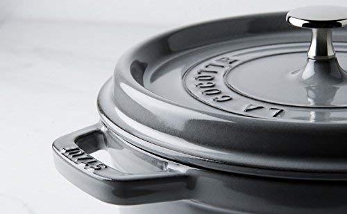 STAUB Cocotte Ovalada, Hierro Fundido, Gris Grafito, 29 cm