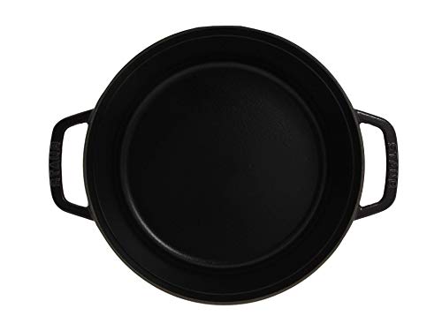 Staub Cocotte Single pan - Cacerola (Single pan, Negro, hierro fundido, 3,8 L, 24 cm, 4,8 kg)