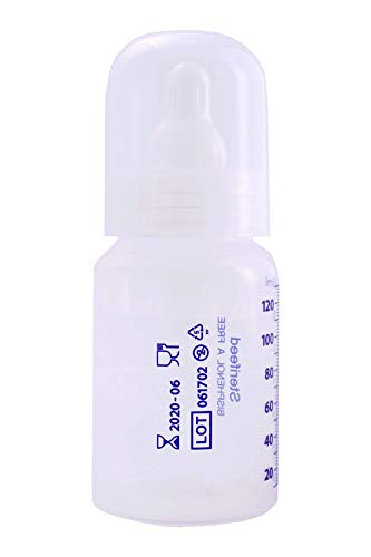 Sterifeed Sterile Baby Bottle with Standard Teat and Cap, Disposable, 130ml (4oz), Pack of 10